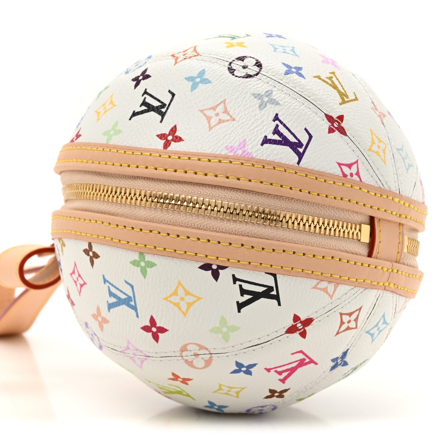 LV x TM Monogram Multicolor Koro Koro Clutch White