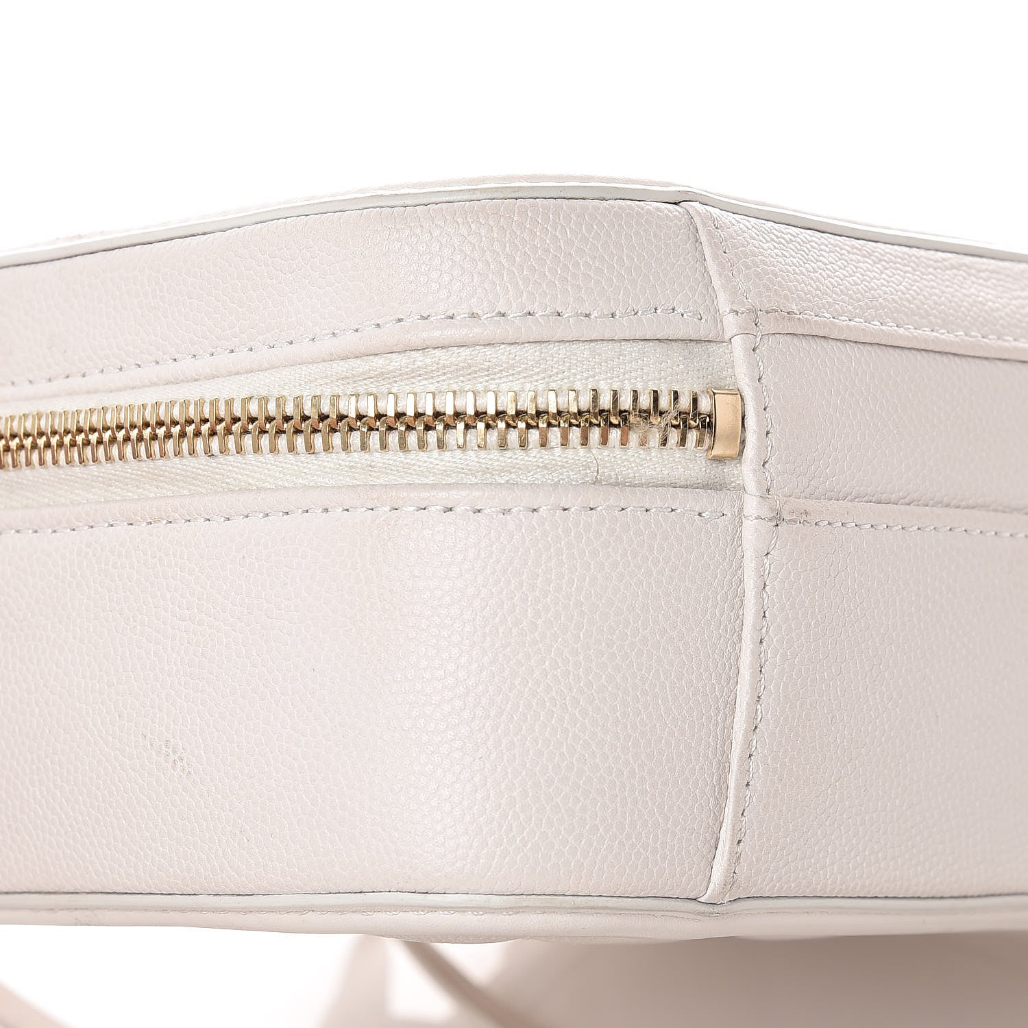 Chanel Caviar Quilted Medium CC Filigree Vanity Case White 10 of 13