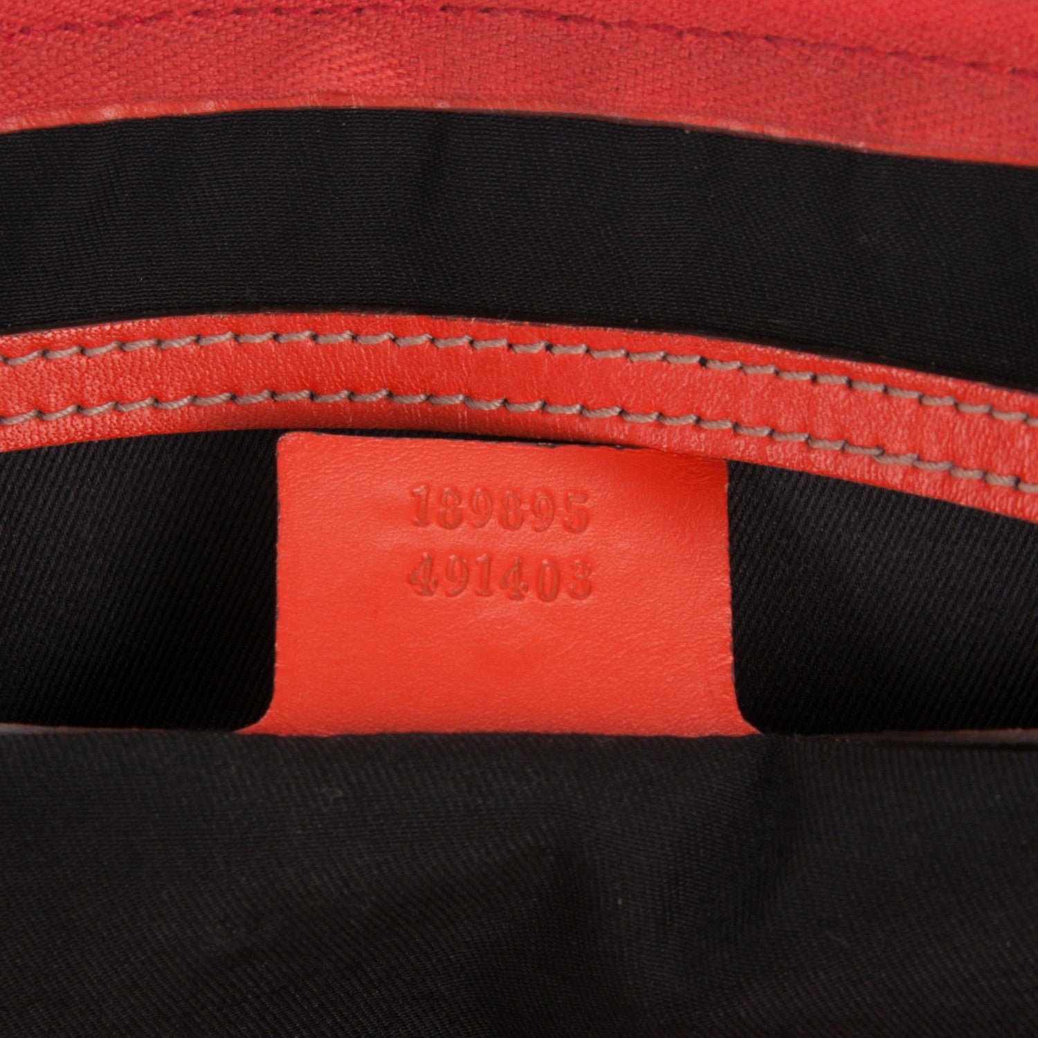 Gucci GG Plus Monogram Web Stripe Medium Joy Boston Orange 7 of 11