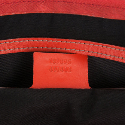 Gucci GG Plus Monogram Web Stripe Medium Joy Boston Orange 7 of 11