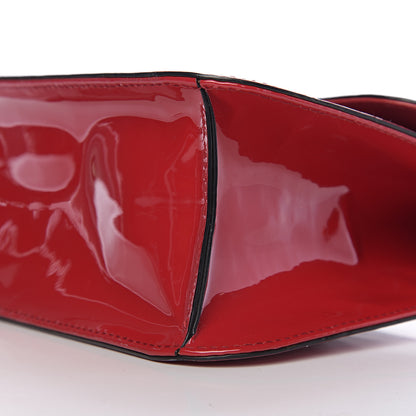 Valentino Garavani Patent Large Glam Lock Rockstud Flap Red 7 of 8