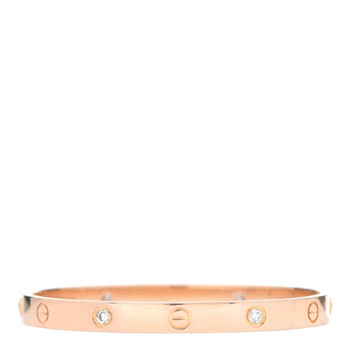 18K Pink Gold 4 Diamond LOVE Bracelet 18