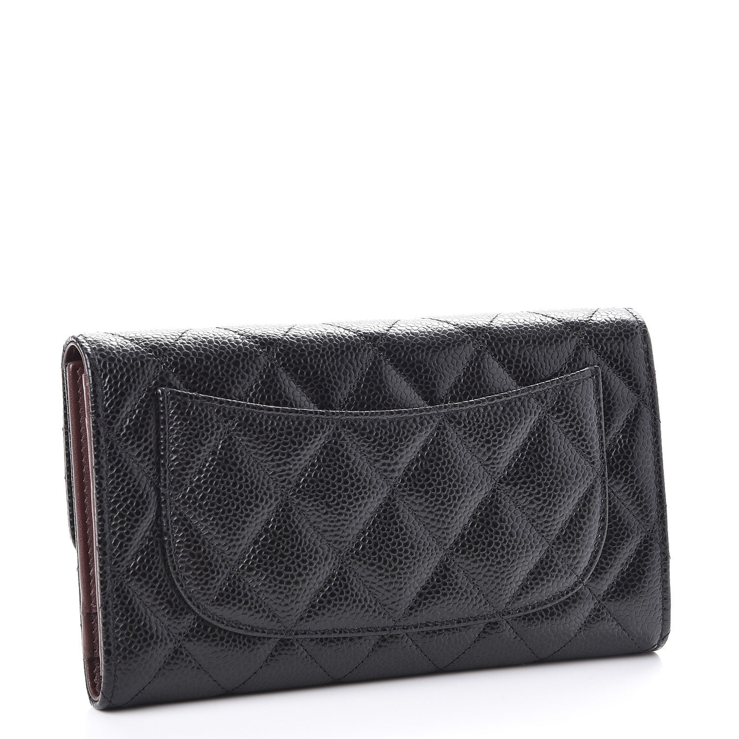 Chanel Caviar Quilted Large Flap Wallet Black 3 of 8