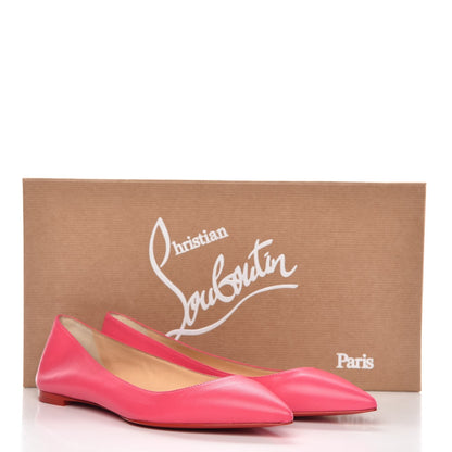 Christian Louboutin Shiny Nappa Ballalla Flats 36.5 Darling 8 of 8