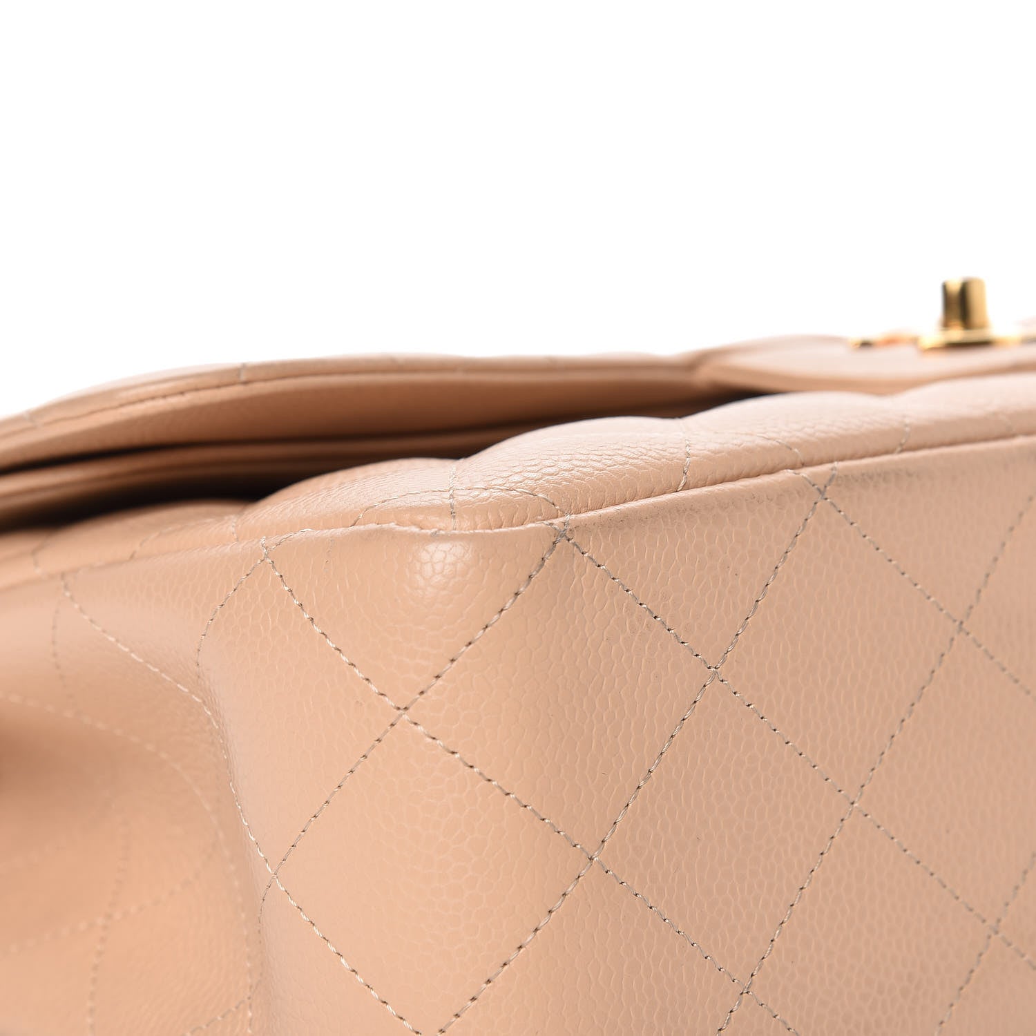 Chanel Caviar Quilted Jumbo Double Flap Beige Clair 10 of 17
