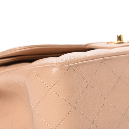 Chanel Caviar Quilted Jumbo Double Flap Beige Clair 10 of 17