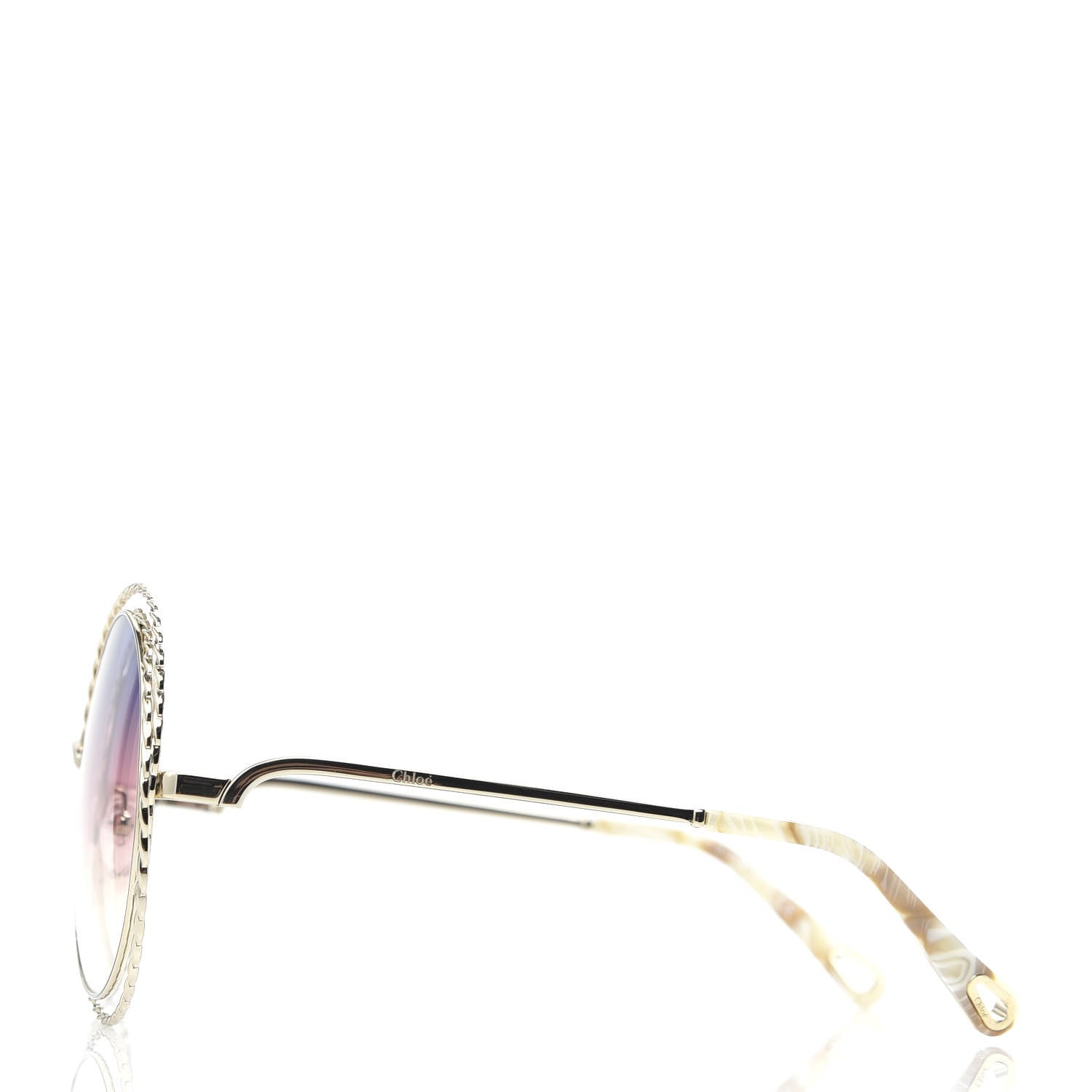 Chloe Oversized Round Carlina Sunglasses CE114ST Rainbow 2 of 7