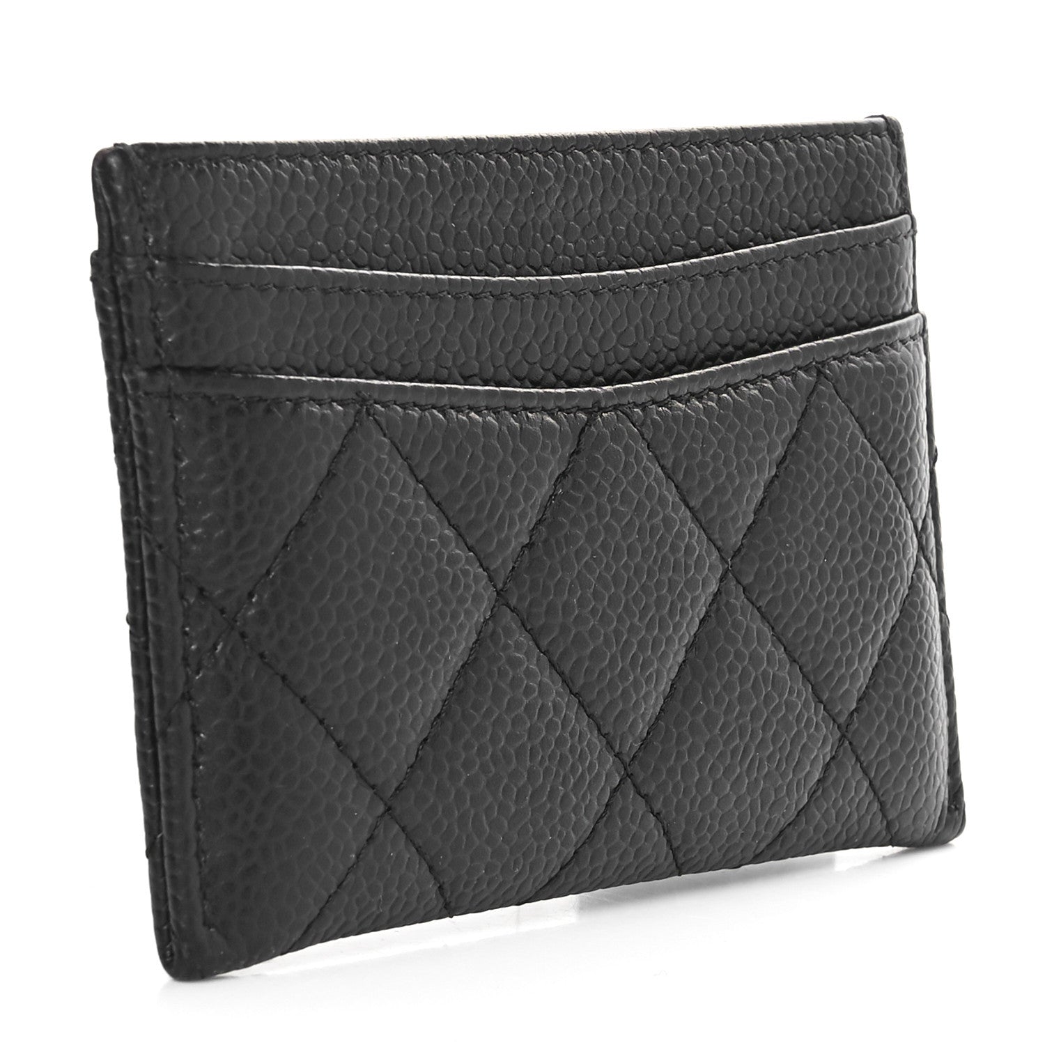 Chanel Caviar Quilted Card Holder Black 3 of 9