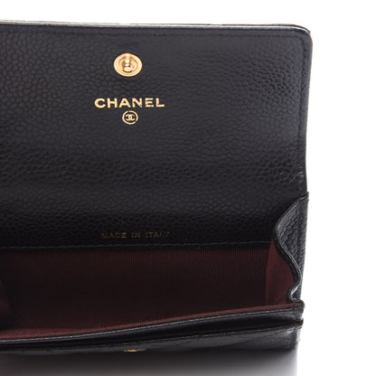 Chanel Caviar Quilted Flap Card Holder Black 5 of 7