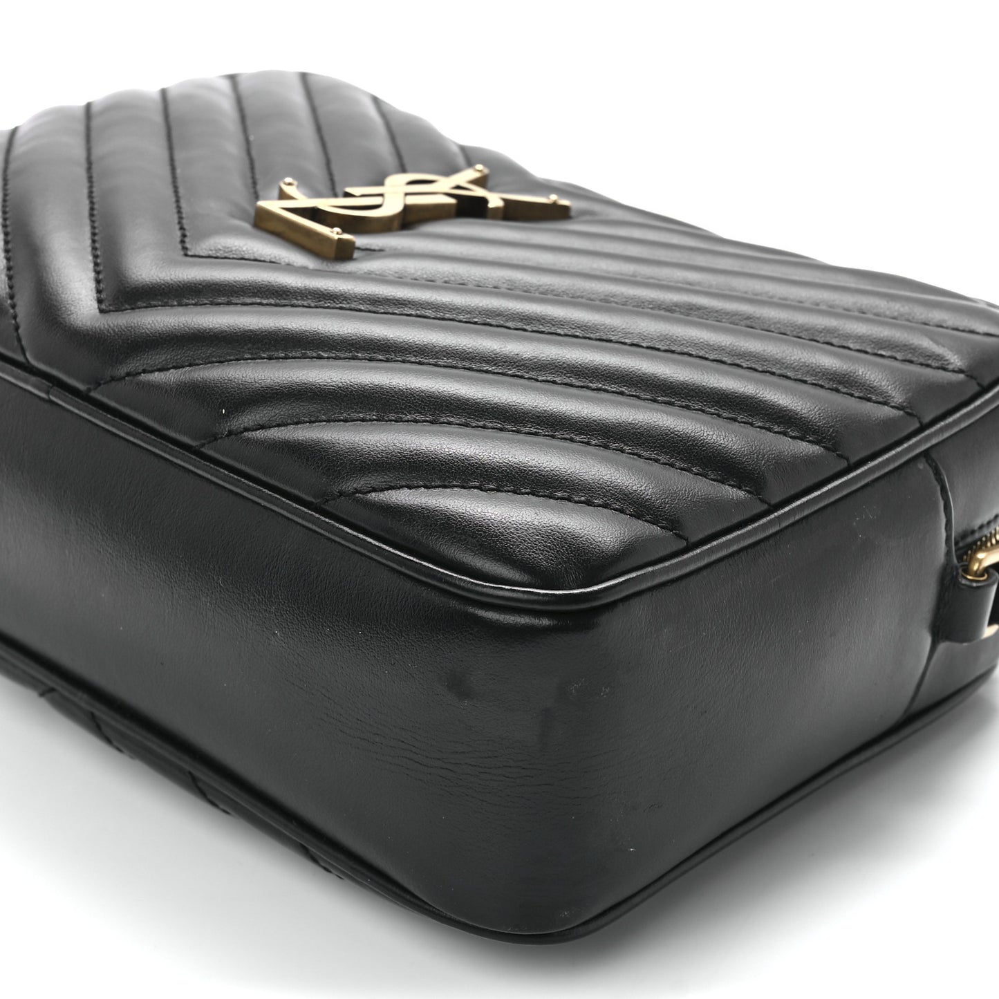 Calfskin Matelasse Monogram Lou Camera Bag Black