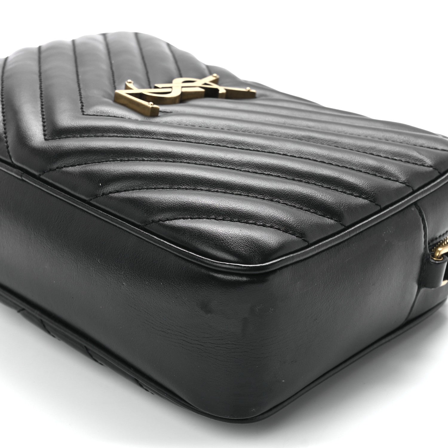 Saint Laurent Calfskin Matelasse Monogram Lou Camera Bag Black 11 of 11