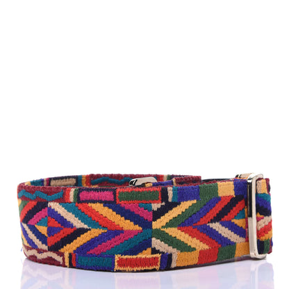 Valentino Garavani Canvas Native Couture 1975 Embroidered Rockstud Guitar Strap Multicolor 2 of 7