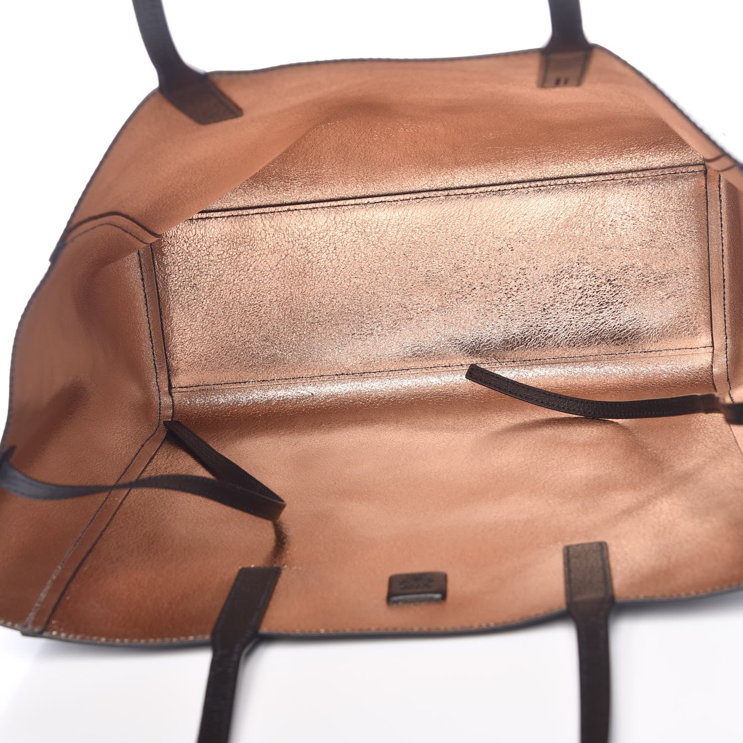 MCM Grained Calfskin Medium Reversible Wandel Tote Black 9 of 11