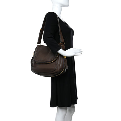 Tom Ford Calfskin Large Jennifer Dark Brown 2 of 10