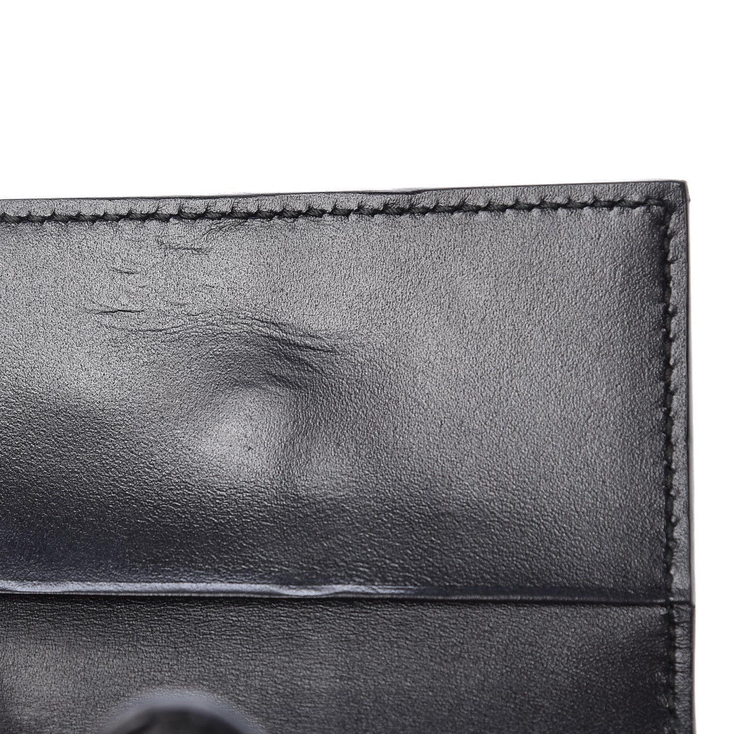 Guccissima Icon Signature 6 Key Holder Case Black