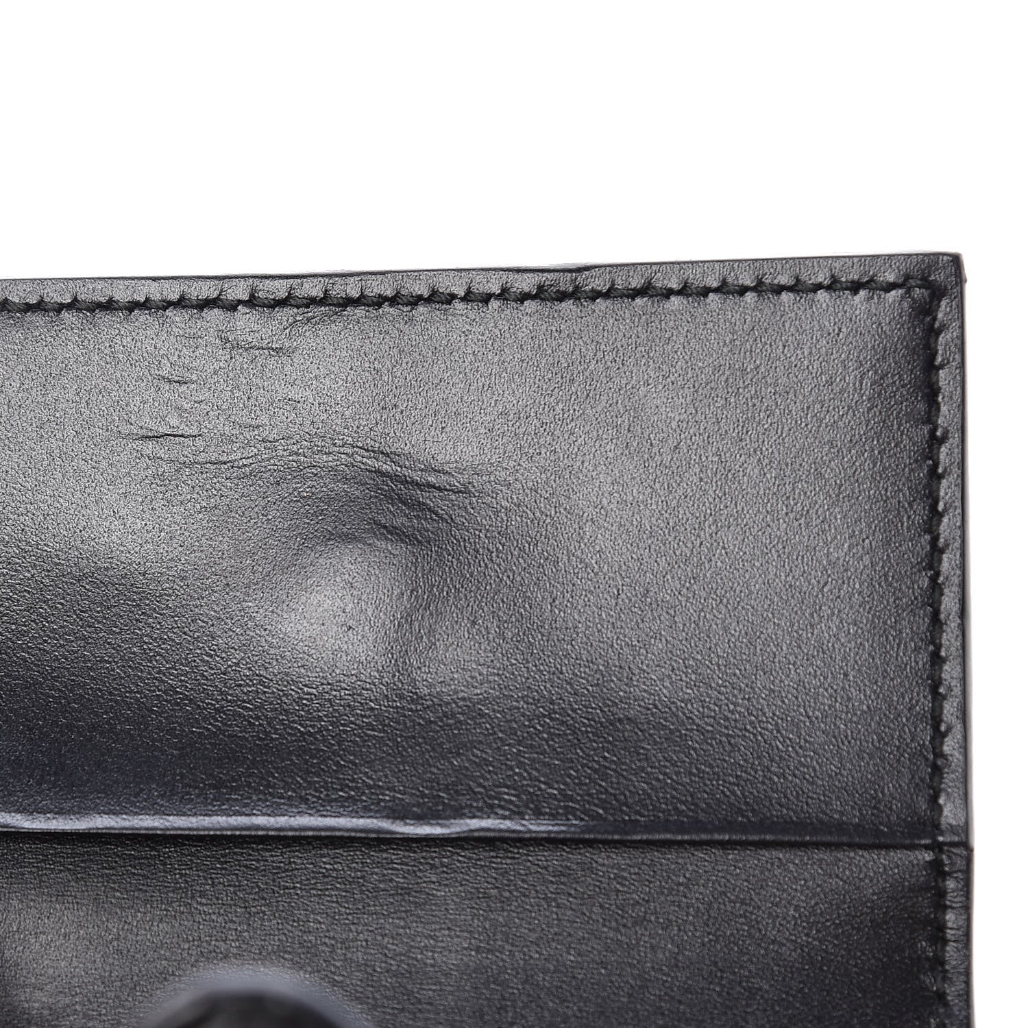 Gucci Guccissima Icon Signature 6 Key Holder Case Black 11 of 20