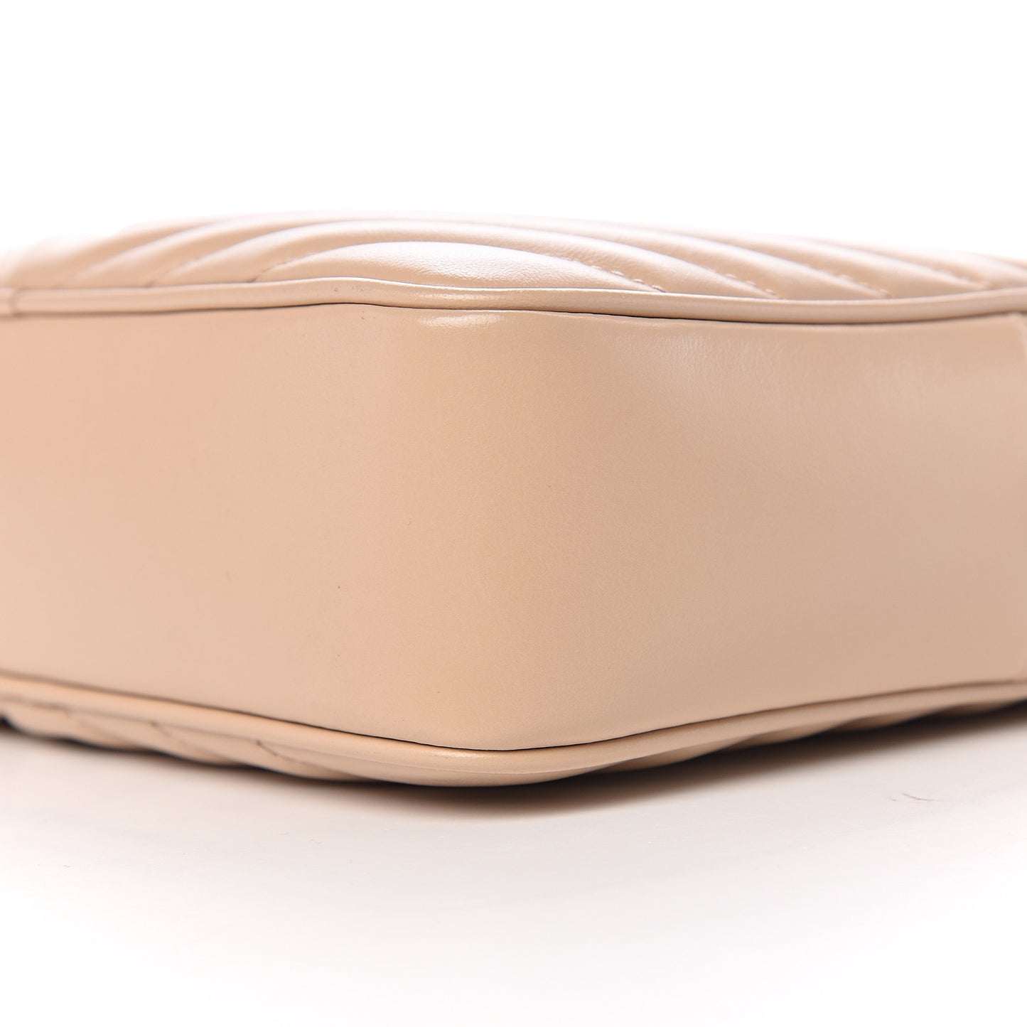 Calfskin Matelasse Monogram Lou Camera Bag Nude Powder