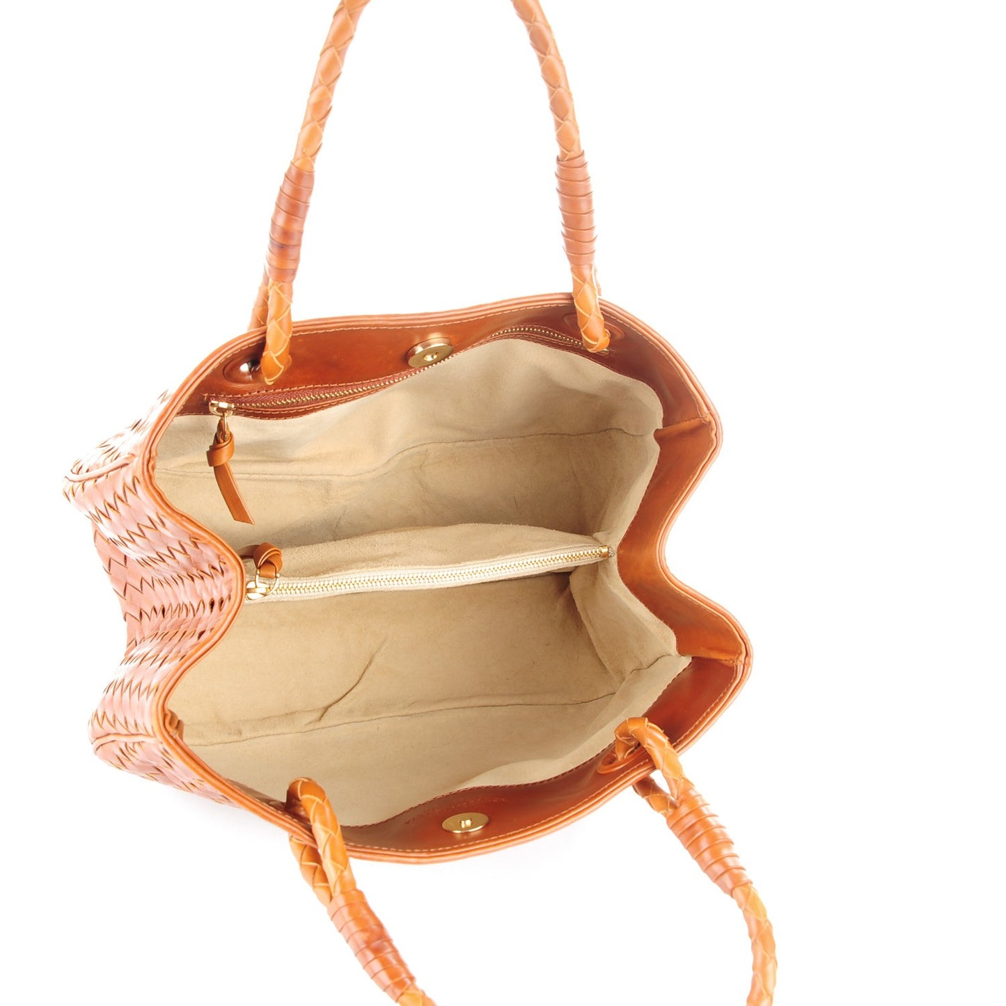 Nappa Intrecciato Woven Tote Noce