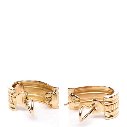 Tiffany 18K Yellow Gold Atlas Earrings 3 of 4