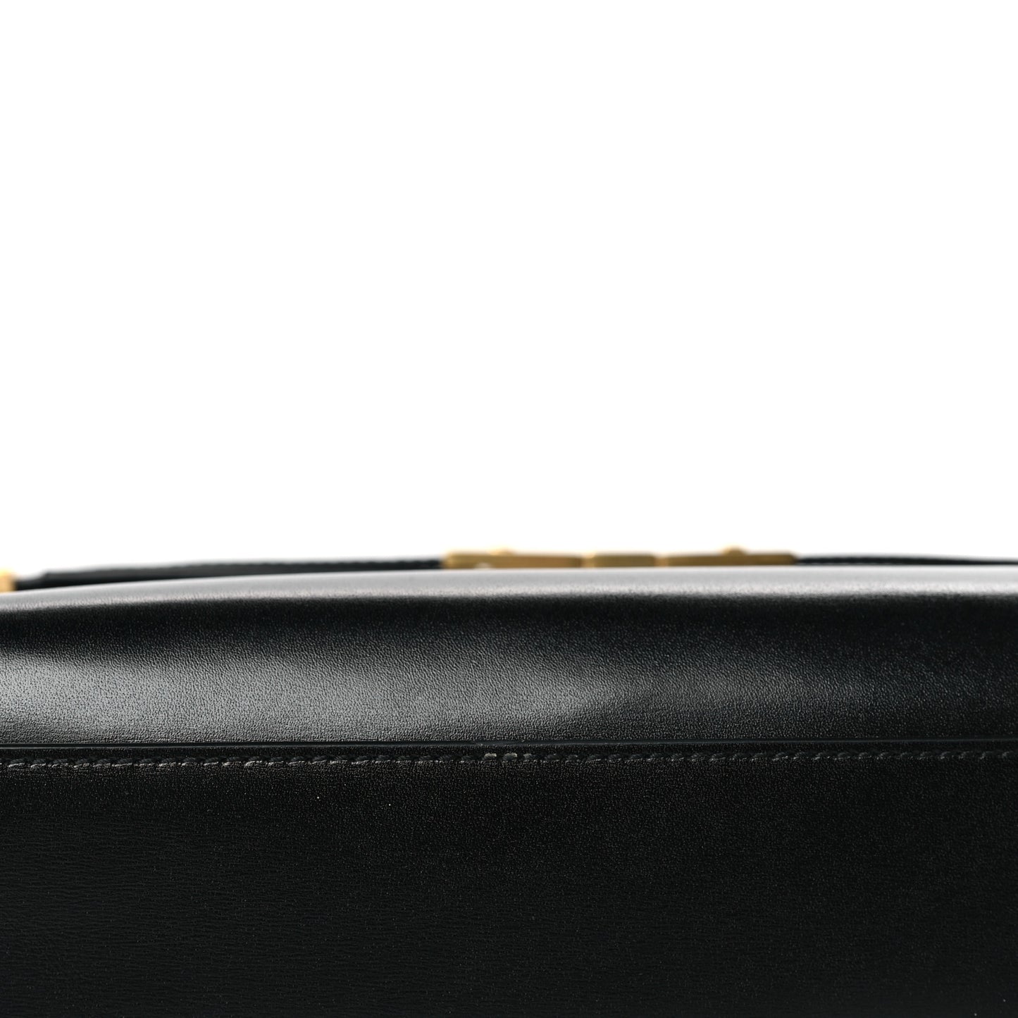 Smooth Calfskin Manhattan Shoulder Bag Black