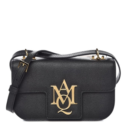 Alexander McQueen Little Stones Calfskin Small Insignia Flap Black 1 of 8