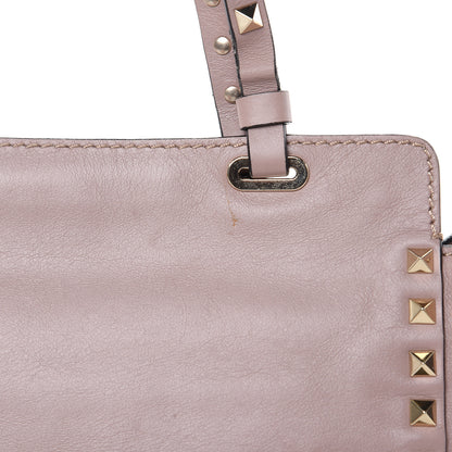 Valentino Garavani Vitello Small Rockstud Tote Poudre 10 of 14