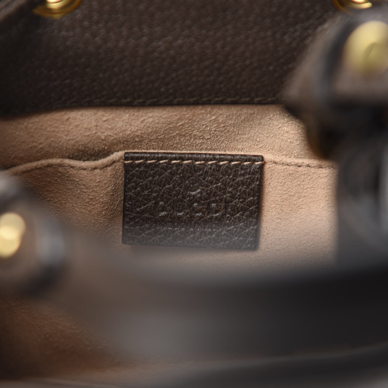 Gucci GG Supreme Monogram Web Small Ophidia Bucket Bag Brown 9 of 11