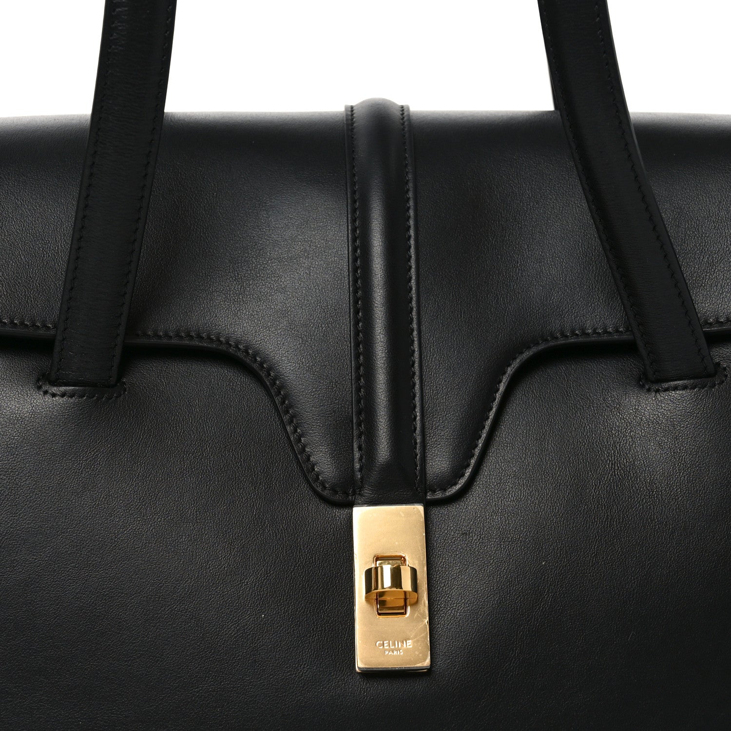 Celine Smooth Calfskin Medium Soft 16 Bag Black 7 of 9