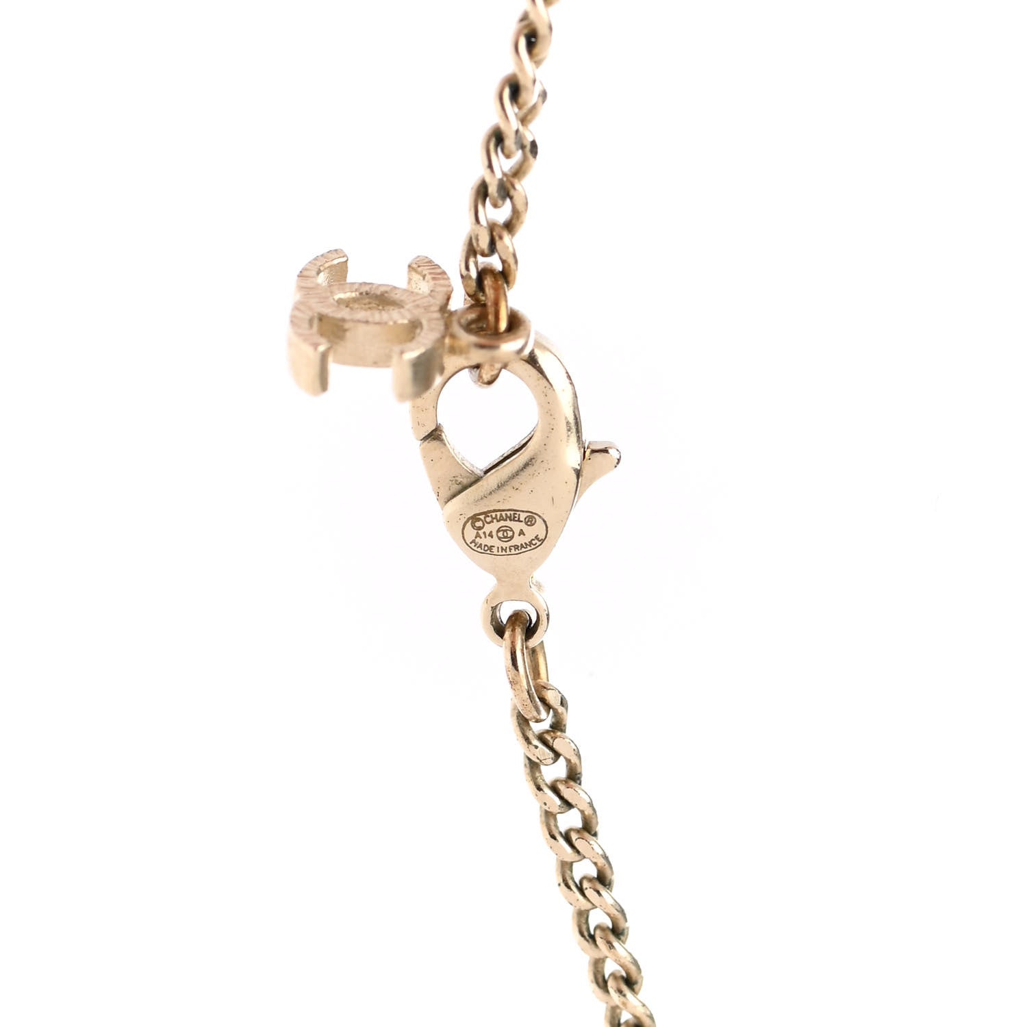 Chanel Metal Paris Dallas CC Star Pendant Necklace Gold 6 of 7