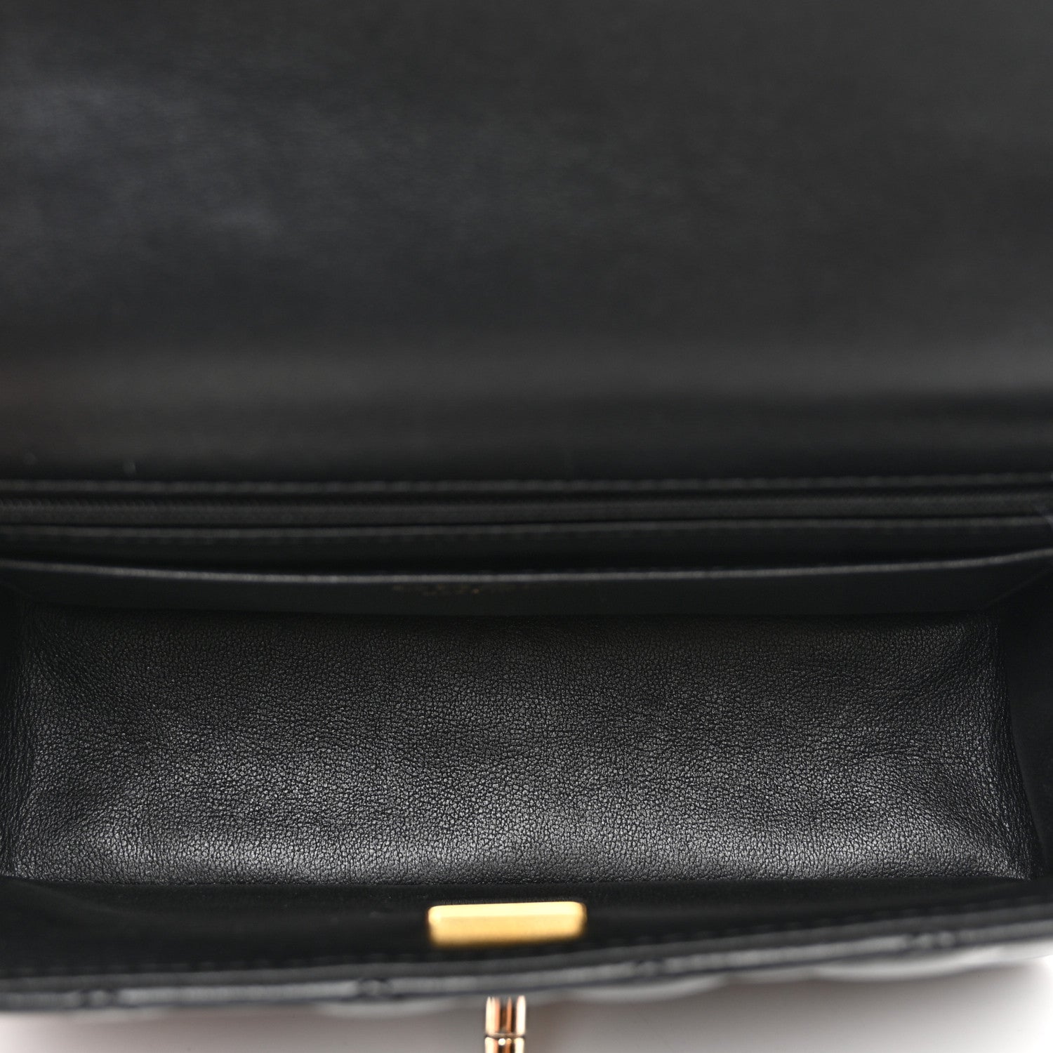 Chanel Lambskin Quilted Mini Top Handle Rectangular Flap Black 5 of 10