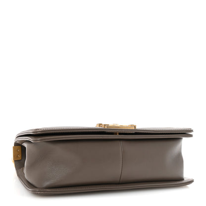 Chanel Lambskin Quilted Medium Boy Flap Taupe 4 of 10