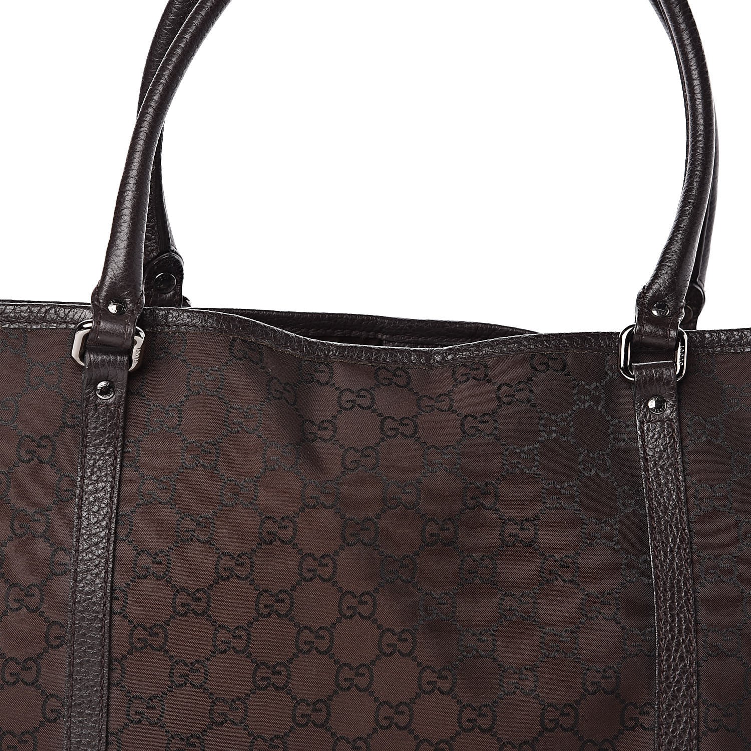 Gucci Monogram Medium Joy Tote Dark Brown 10 of 11