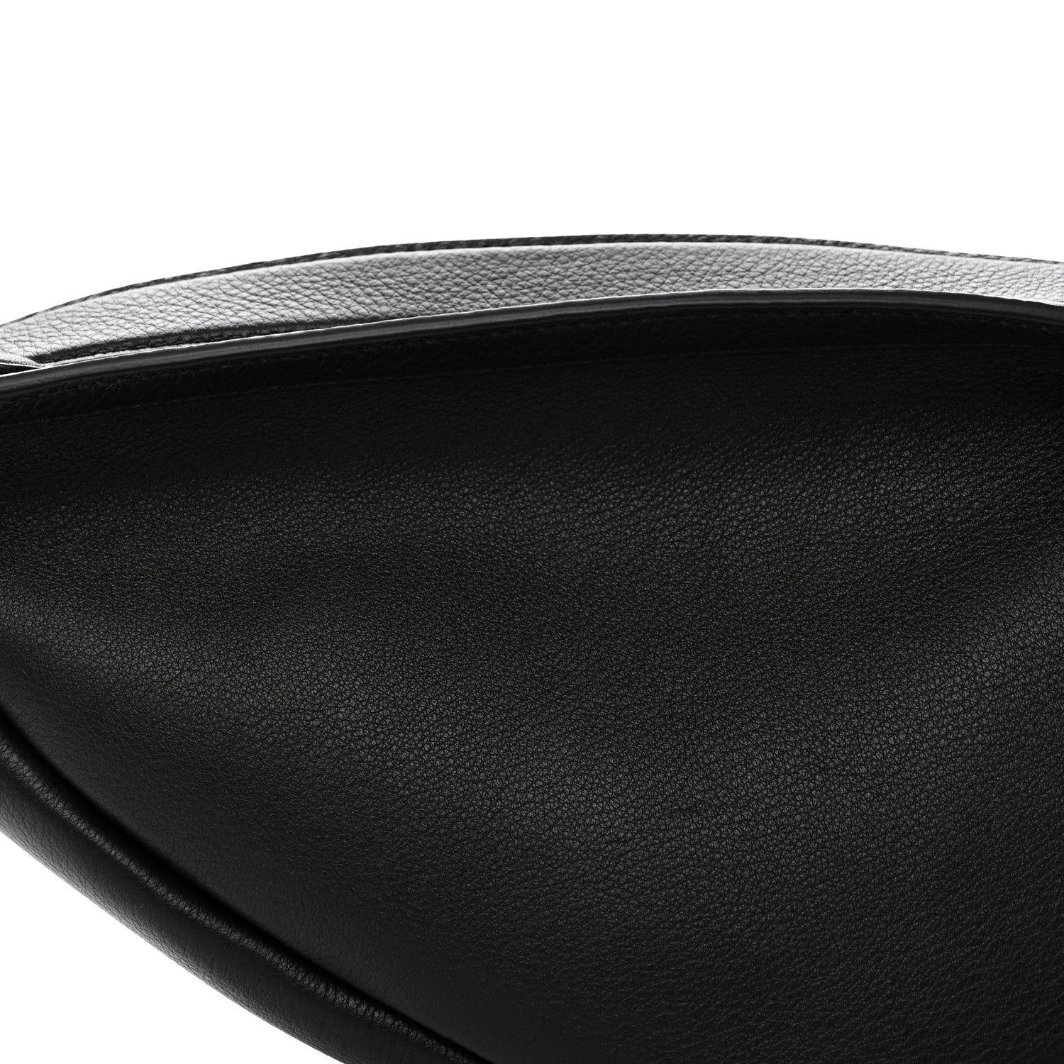 The Row Grained Calfskin Small Slouchy Banana Bag Black 8 of 10