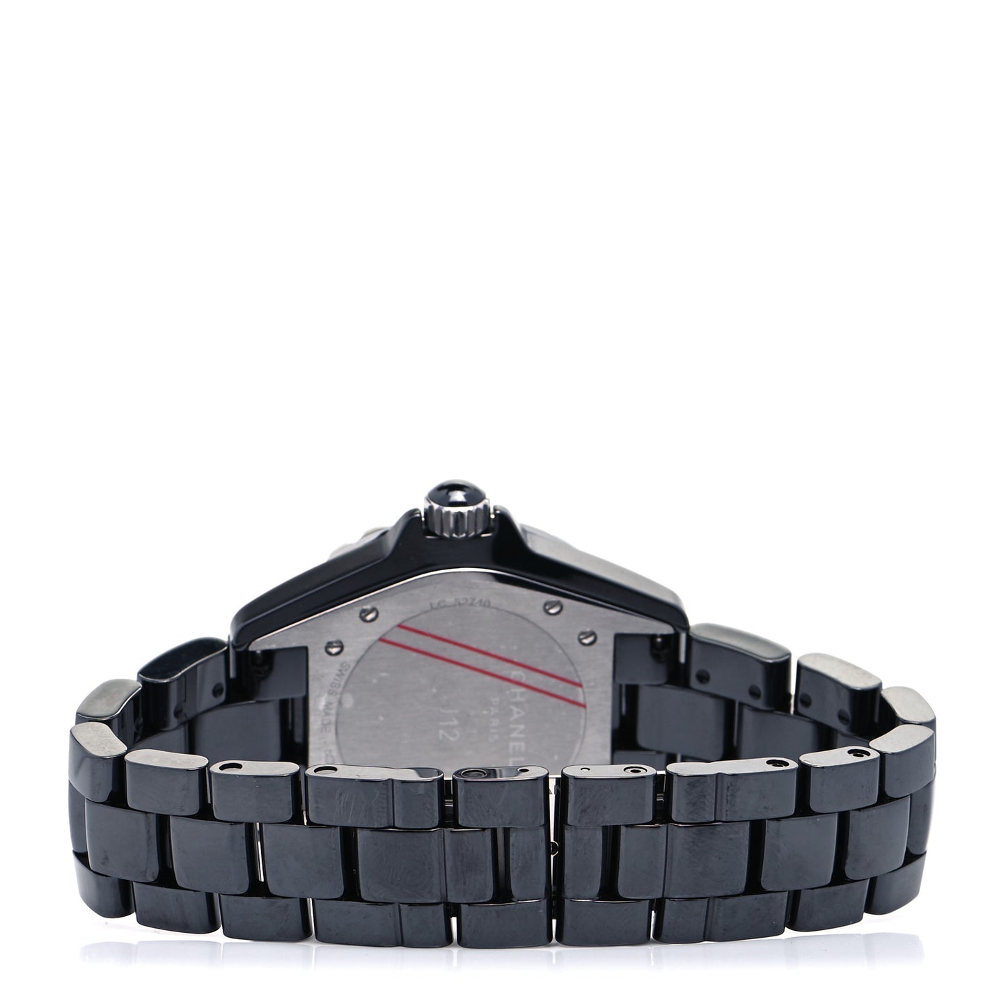 Stainless Steel Ceramic Diamond Bezel 38mm J12 Automatic Watch Black