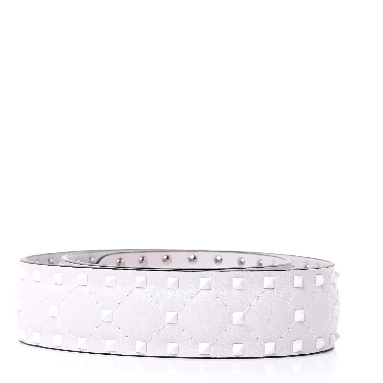 Valentino Garavani Lambskin Free Rockstud Spike Shoulder Strap Optic White 2 of 5
