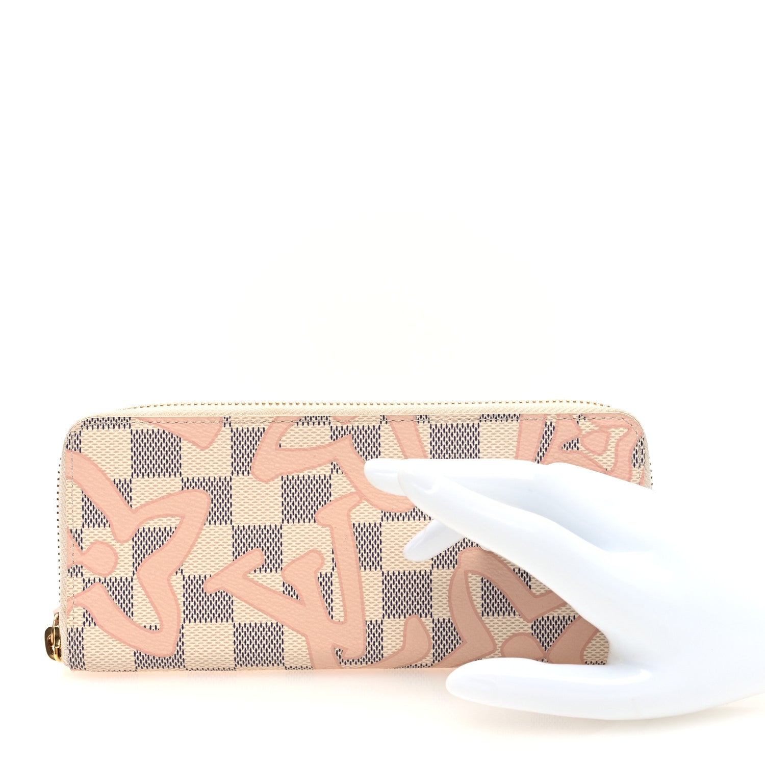 Louis Vuitton Damier Azur Tahitienne Clemence Wallet 2 of 6
