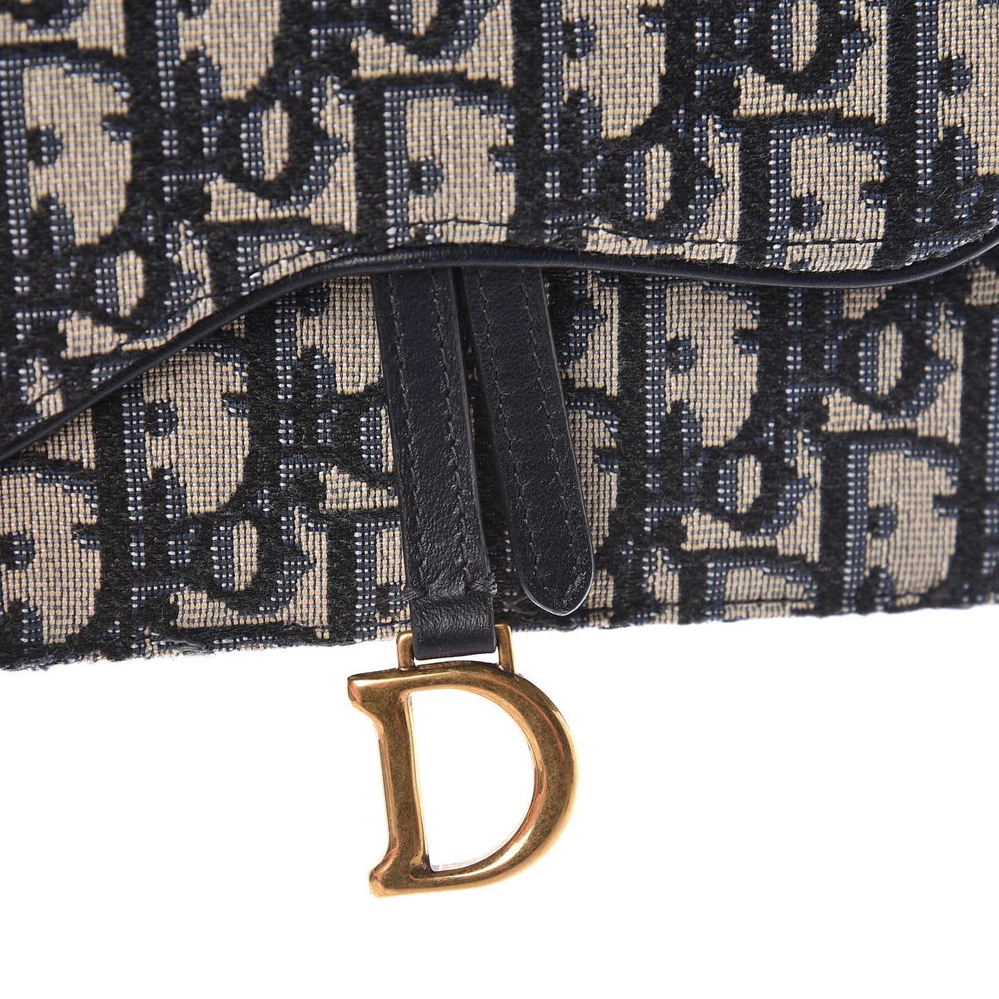 Oblique Saddle Belt Bag Blue