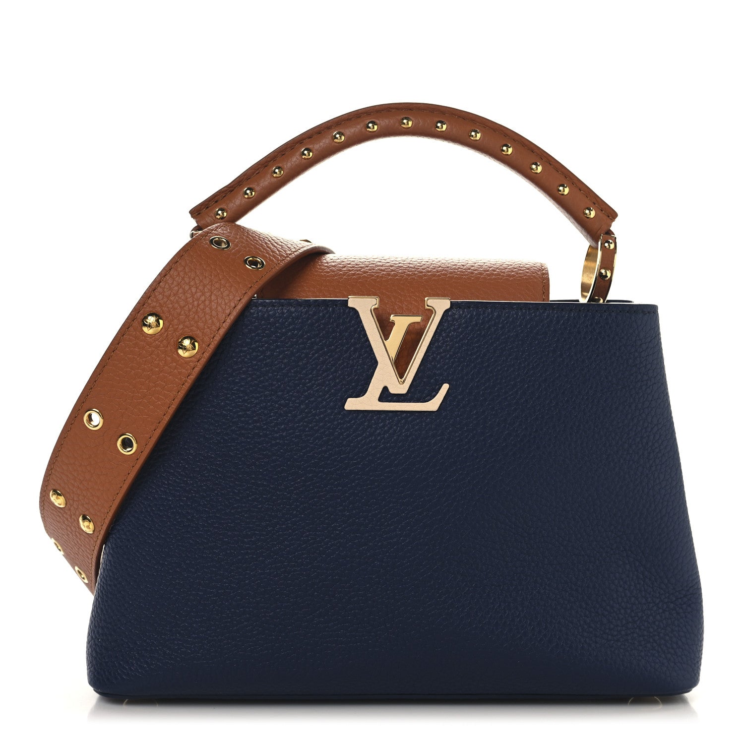 Louis Vuitton Taurillon Capucines BB Tour de France Blue 1 of 10
