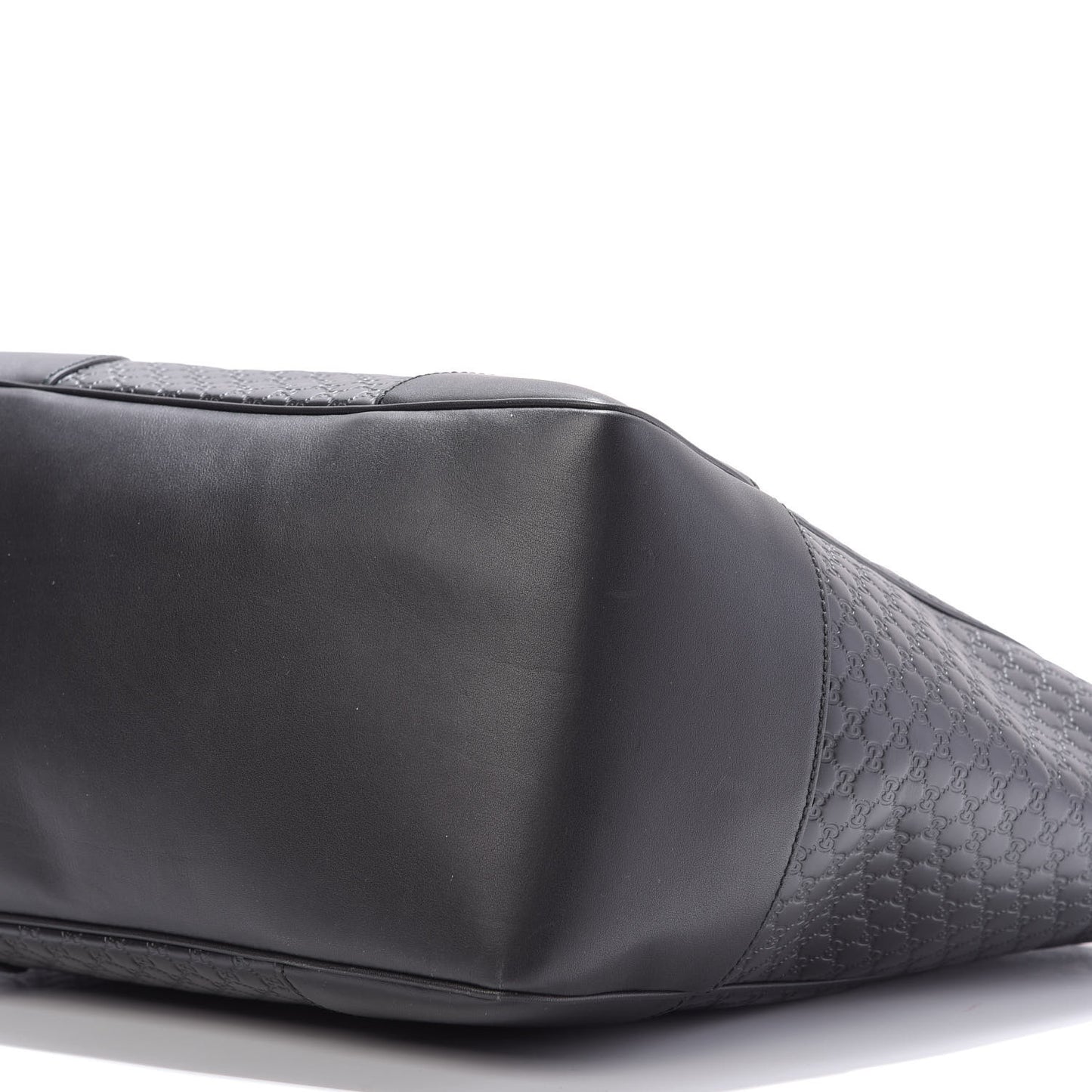 Microguccissima Bree Zippered Tote Black