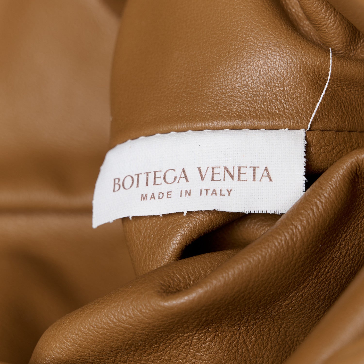 Bottega Veneta Calfskin The Pouch Chain Cammello 8 of 11