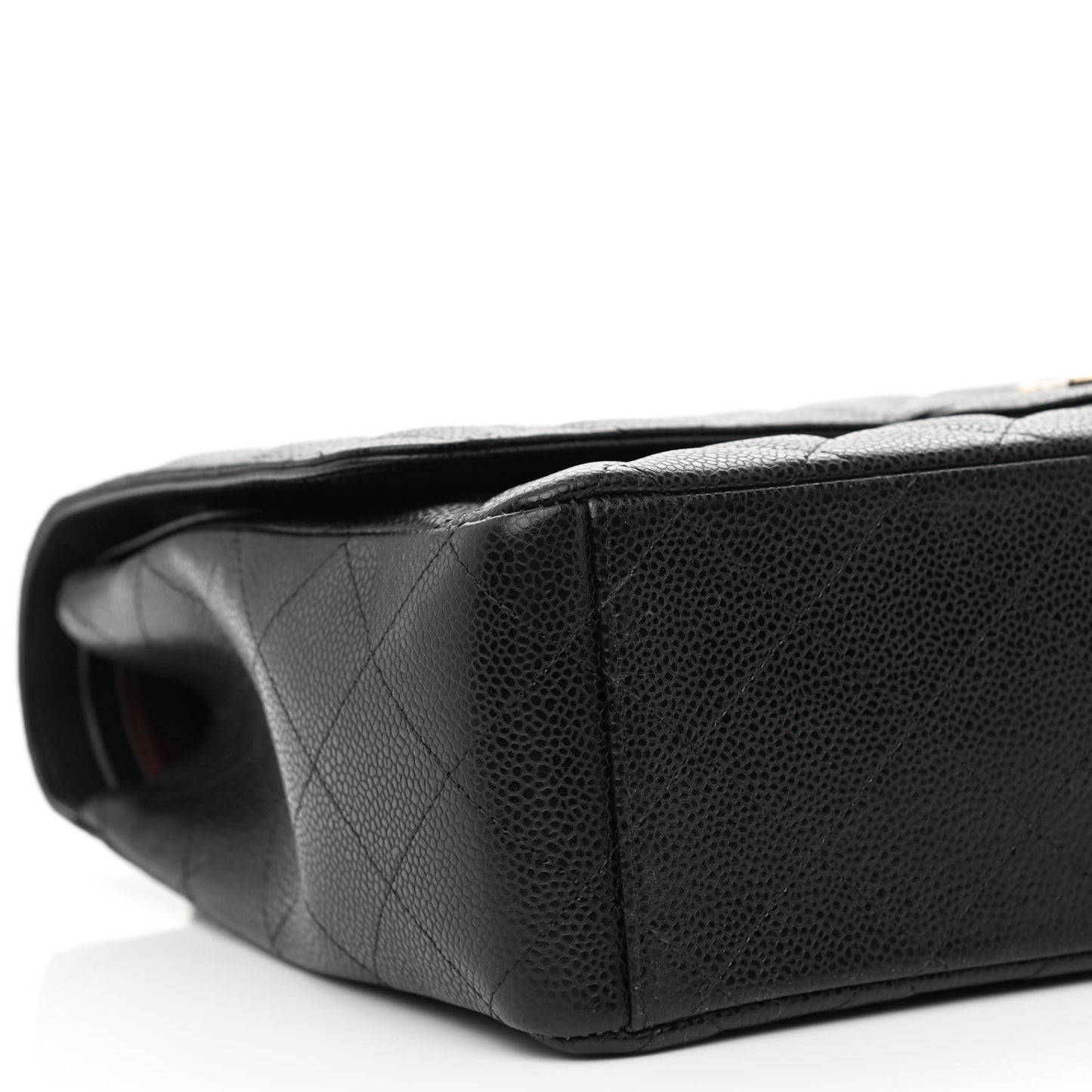 Caviar Quilted Maxi Double Flap Black