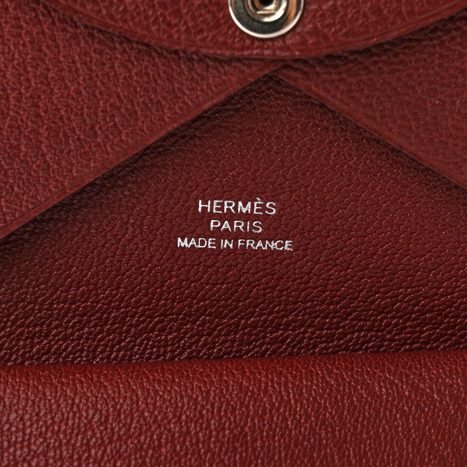Hermes Chevre Mysore Calvi Duo Card Case Rouge H 6 of 9