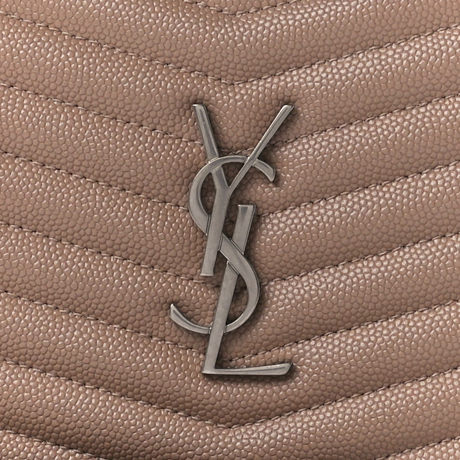 Saint Laurent Grain De Poudre Matelasse Monogram Mini Lou Camera Bag Pale Blush 8 of 10