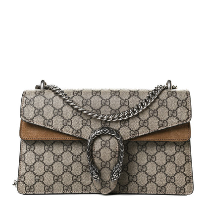 Gucci GG Supreme Monogram Small Dionysus Shoulder Bag Taupe 2 of 12