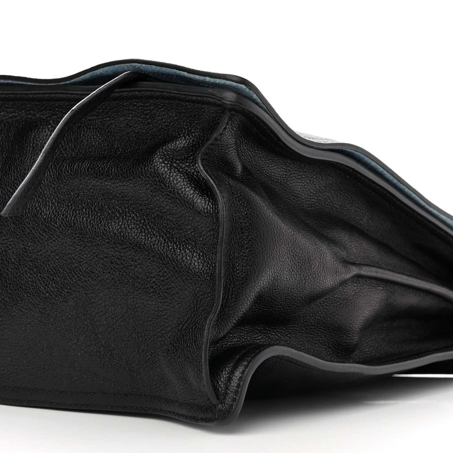 Glace Calf Etiquette Flap Black Astrale