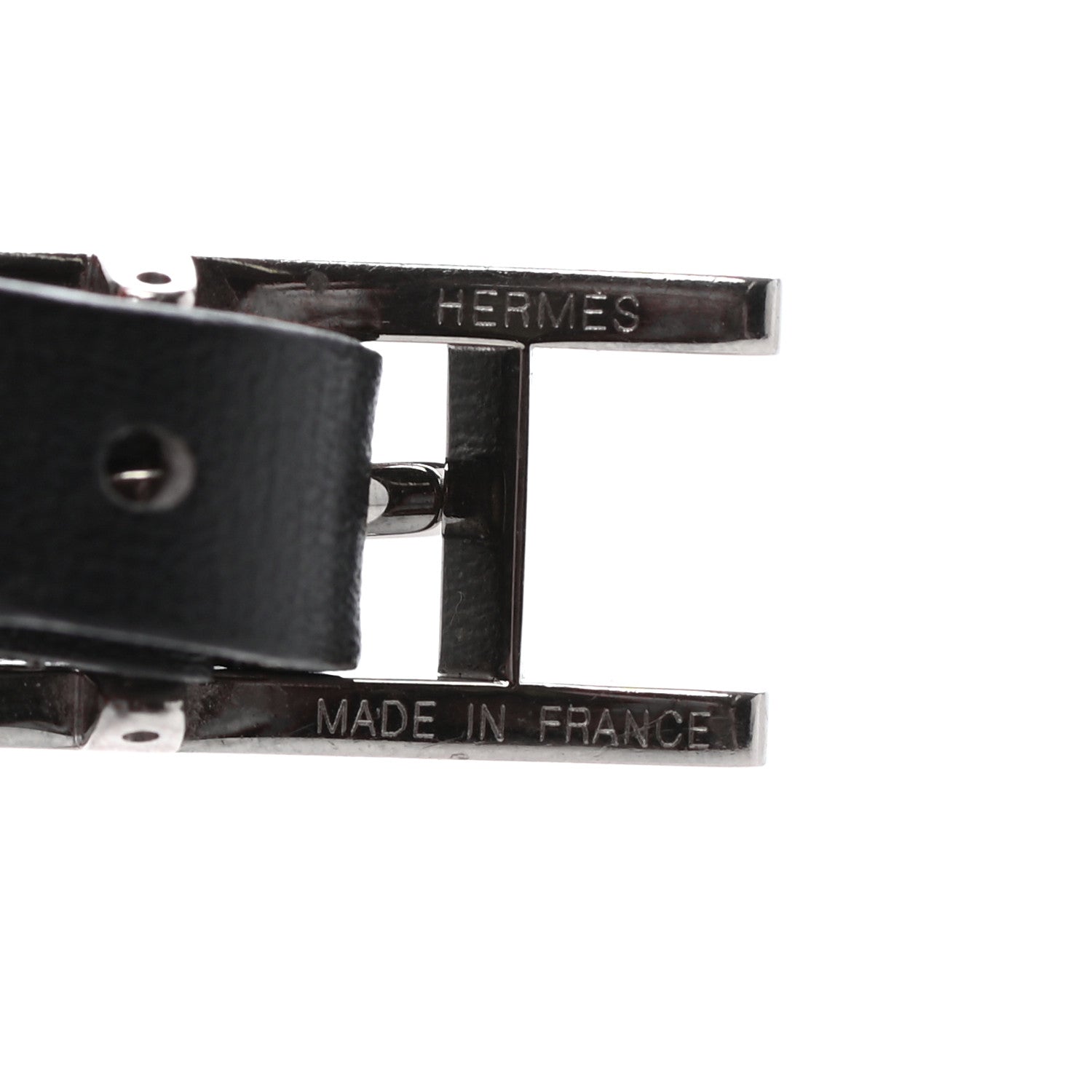 Hermes Chamonix Behapi Double Tour Bracelet XS Black Etoupe 4 of 4