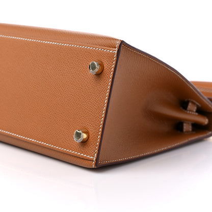 Hermes Epsom Kelly Sellier 25 Gold 9 of 11
