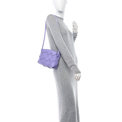 Bottega Veneta Lambskin Intreccio Small Cassette Camera Bag Wisteria 2 of 11