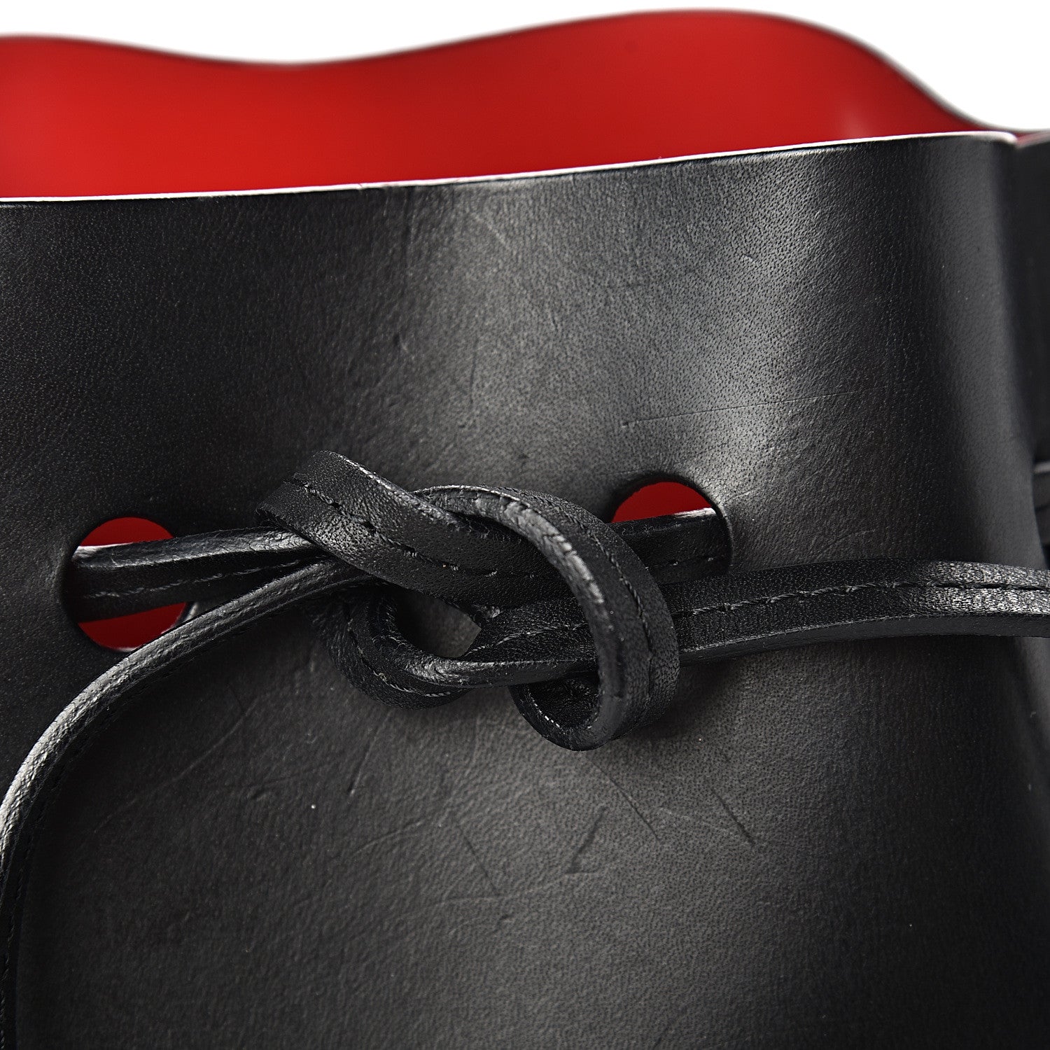 Mansur Gavriel Vegetable Tanned Calfskin Mini Bucket Bag Black Flamma 18 of 18