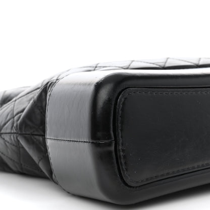 Chanel Aged Calfskin Quilted Large Gabrielle Hobo Black 9 of 12